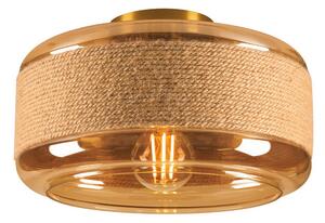 Mennyezeti Lámpa SLV, Pantilo Rope 27, dimmable, Barna / Rozsdabarna, Nappali, Üveg, Modern