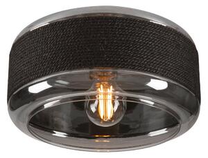 Mennyezeti Lámpa SLV, Pantilo Rope 27, dimmable, Fekete, Nappali, Üveg, Modern