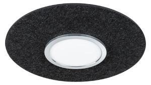 Mennyezeti Lámpa Paulmann, Tulga, dimmable, Fekete, Nappali, Szövet / Textília, Modern