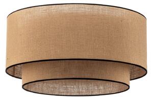 Mennyezeti Lámpa Euluna, Boho jute & black, dimmable, Barna / Rozsdabarna, Nappali, Szövet / Textília, Boho