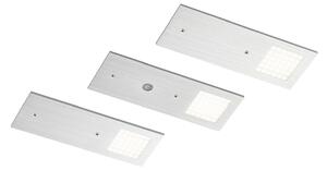 Nortra LED pult alatti világítás, 3 darabos szett, alumínium színű Arcchio, Nortra, dimmable, Fémes, Nappali, Fém, Modern