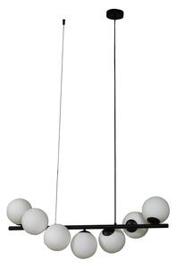 Függőlámpa Lucande, Isandro, dimmable, Fekete, Étkező, Üveg, Dizájn