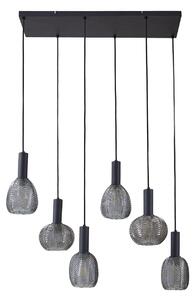 Függőlámpa Lindby, Tolli, dimmable, Szürke, Nappali, Üveg, Modern