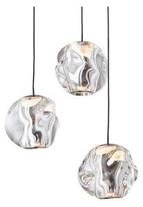 Függőlámpa LOOM DESIGN, Ice Ball 3, dimmable, Átlátszó, Nappali, Műanyag, Modern