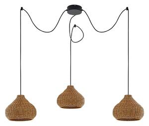 Kültéri Lámpa Lucande, Taniola, dimmable, Fa, Terasz, Fa, Vidéki otthon / Rusztikus