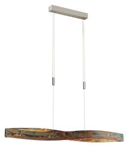 Függőlámpa Quitani, Lian, dimmable, Barna / Rozsdabarna, Nappali, Fém, Dizájn