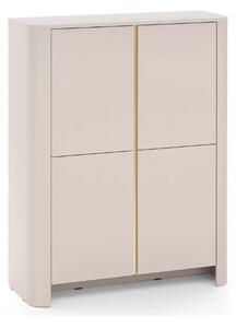 Sorrenti magas komód 103 cm - kasmír / arany