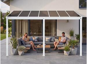 Alumínium pergola LANITPLAST WALL 53 fehér + bronz PC LG2131
