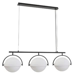 Függőlámpa Lucande, Helva, dimmable, Fehér, Nappali, Műanyag, Skandináv