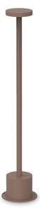 TOFFEE LED kültéri állólámpa, kávébarna, Ø8 cm, 50 cm