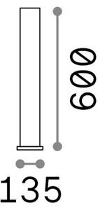 CLIO kültéri állólámpa, fehér, 60 cm, opál gömbbúra, E27