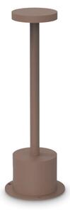 TOFFEE LED kültéri állólámpa, kávébarna, Ø8 cm, 25 cm