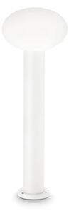 CLIO kültéri állólámpa, fehér, 60 cm, opál gömbbúra, E27