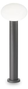 CLIO kültéri állólámpa, antracit, 60 cm, opál gömbbúra, E27