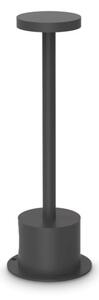 TOFFEE LED kültéri állólámpa, fekete, Ø8 cm, 25 cm