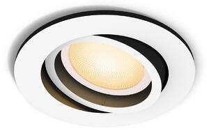 Spotlámpa Philips Hue, dimmable, Fehér, Nappali, Műanyag, Modern