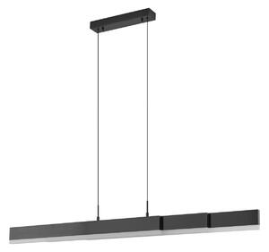 Függőlámpa Lucande, Torven, dimmable, Fekete, Nappali, Fém, Modern