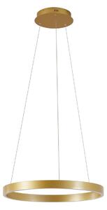 Függőlámpa Lucande, Yonam, dimmable, Arany / Sárgaréz, Étkező, Fém, Modern