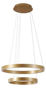 Függőlámpa Lucande, Yonam, dimmable, Arany / Sárgaréz, Étkező, Fém, Modern