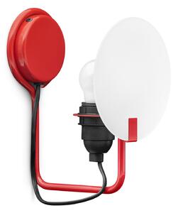 Fali Lámpa Stilnovo, Bugia, dimmable, Piros, Nappali, Fém, Dizájn