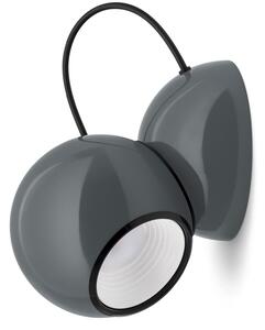 Fali Lámpa Stilnovo, Gravitino, dimmable, Szürke, Nappali, Fém, Dizájn