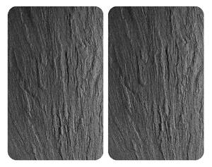 Edzett üveg tűzhely fedőlap szett 2 db-os 30x52 cm Slates – Wenko