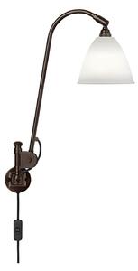 Bestlite BL6 fali lámpa, Ø 16 cm, fekete/porcelán