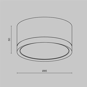 Maytoni modern spot lámpa hoop fekete myc086cl-gx53-srd-b