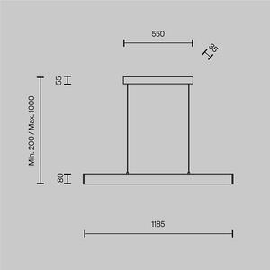 Maytoni modern függeszték step arany myp010pl-l30g3k
