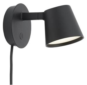 Fali Lámpa Muuto, dimmable, Fekete, Nappali, Alumínium