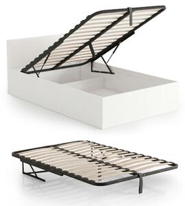 AKORD Furniture Factory Fém Ágyrács Emelőmechanizmussal 28 Léccel Fekete 100x200 cm