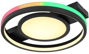 Változtatható színű mennyezeti LED lámpa távirányítóval (Gisell-RGBW)