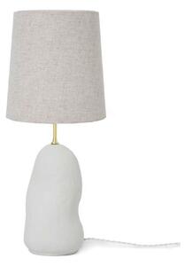 Asztali lámpa ferm LIVING, Fehér, Nappali, Szövet / Textília