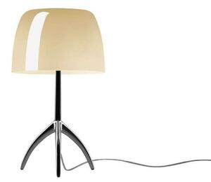 Lumiere Piccola asztali világítás, króm/bézs, 35 cm
