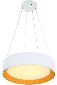 Eurolamp LED Csillár zsinóron LED/30W/230V 3000K fehér/tölgy EU0026