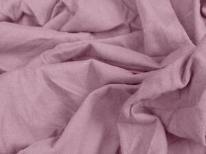 Jersey rózsaszín lepedő 90 x 200 cm