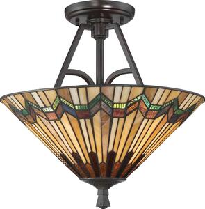 Alcott mennyezeti lámpa, Semi Flush, Tiffany