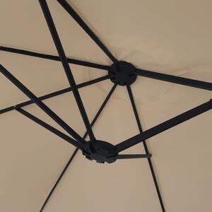 VidaXL tópszínű dupla tetős napernyő 449x245 cm