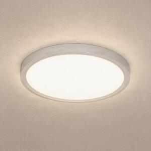 Lindby LED mennyezeti világítás Pravin, Ø 30 cm, CCT, fehér, Fehér / opál, Nappali / Étkező, Műanyag, Modern