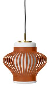 Függőlámpa Warm Nordic, Opal Lamella, dimmable, Barna / Rozsdabarna, Étkező, Fém, Vintage