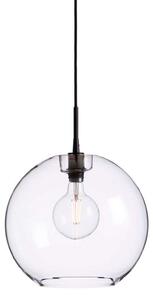 Gloria Függőlámpa Ø380 Black/Clear Glass