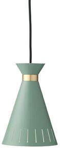 Függőlámpa Warm Nordic, Cone, dimmable, Zöld, Étkező, Fém, Vintage