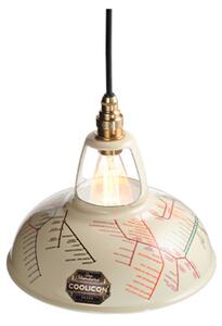 Eredeti 1933-as lógó lámpa, Ø 22,8 cm, krém színű