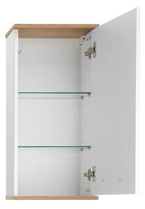 Fehér függő fürdőszoba szekrény 36x75 cm Set 923 - Pelipal