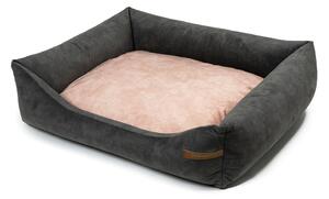 Rózsaszín-sötétszürke fekhely kutyáknak 65x75 cm SoftBED Eco M – Rexproduct