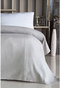 Világosszürke pamut ágytakaró franciaágyra 190x220 cm More – Mijolnir