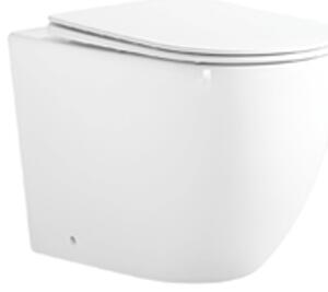 Mexen Lena álló Rimless Tornado WC-csésze lassan záródó slim duroplaszt ülőkével, fényes fehér - 3222T4000