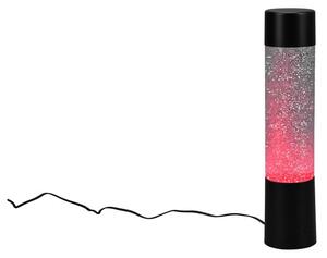 Fekete LED asztali lámpa távirányítóval (magasság 34 cm) Glitter – Trio