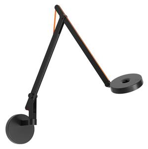 Fali Lámpa Rotaliana, dimmable, Fekete, Nappali, Alumínium
