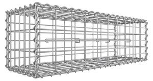 SONGMICS Gabion Kerti Kosár Horganyzott Acél 100 x 30 x 30 cm Ezüst